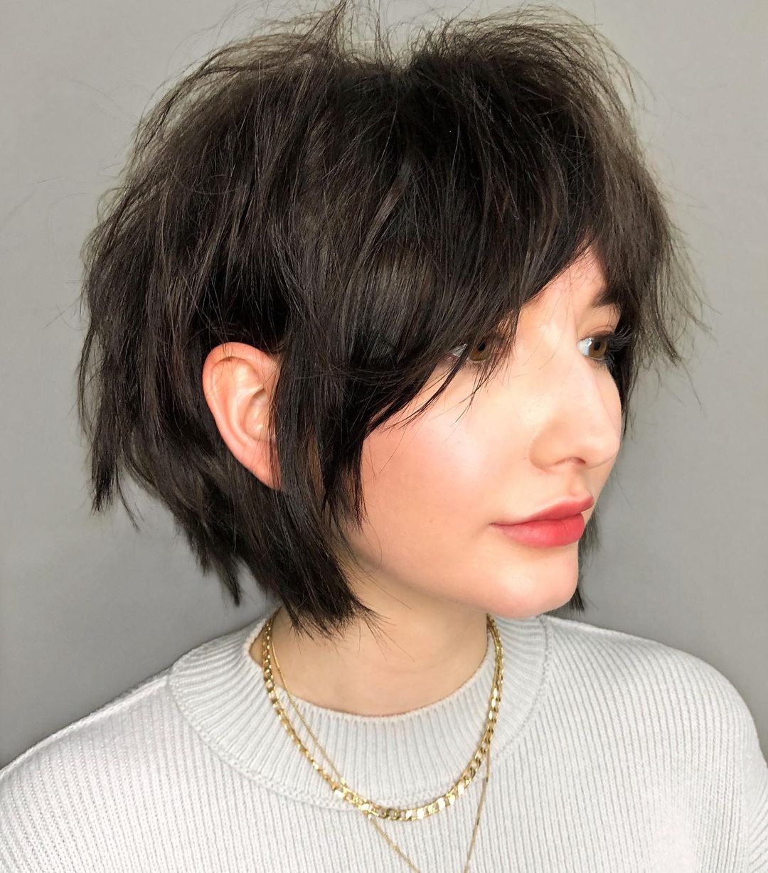 Wash-and-Go Wolf Cut Short Bob