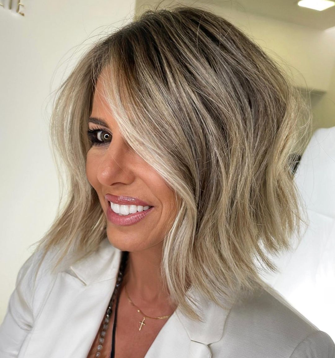 Bronde Bob with Ash Highlights