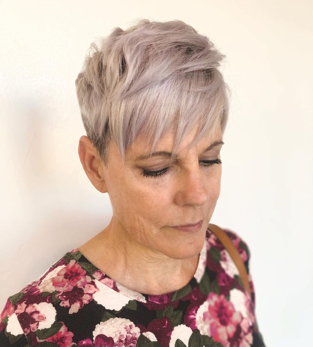 Edgy Short Silver Undercut Pixie