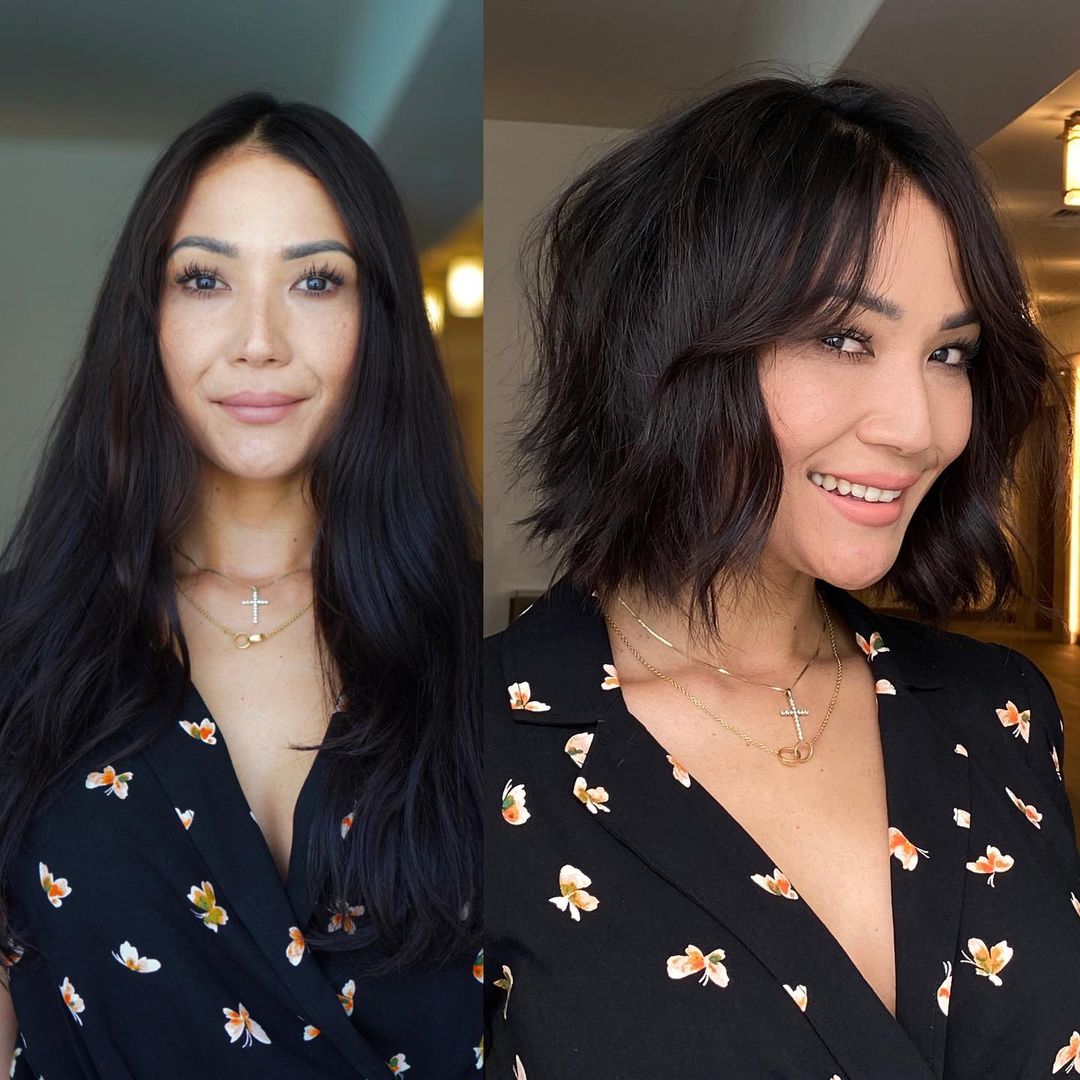 Long Hair to Low-Maintenance Bob Makeover