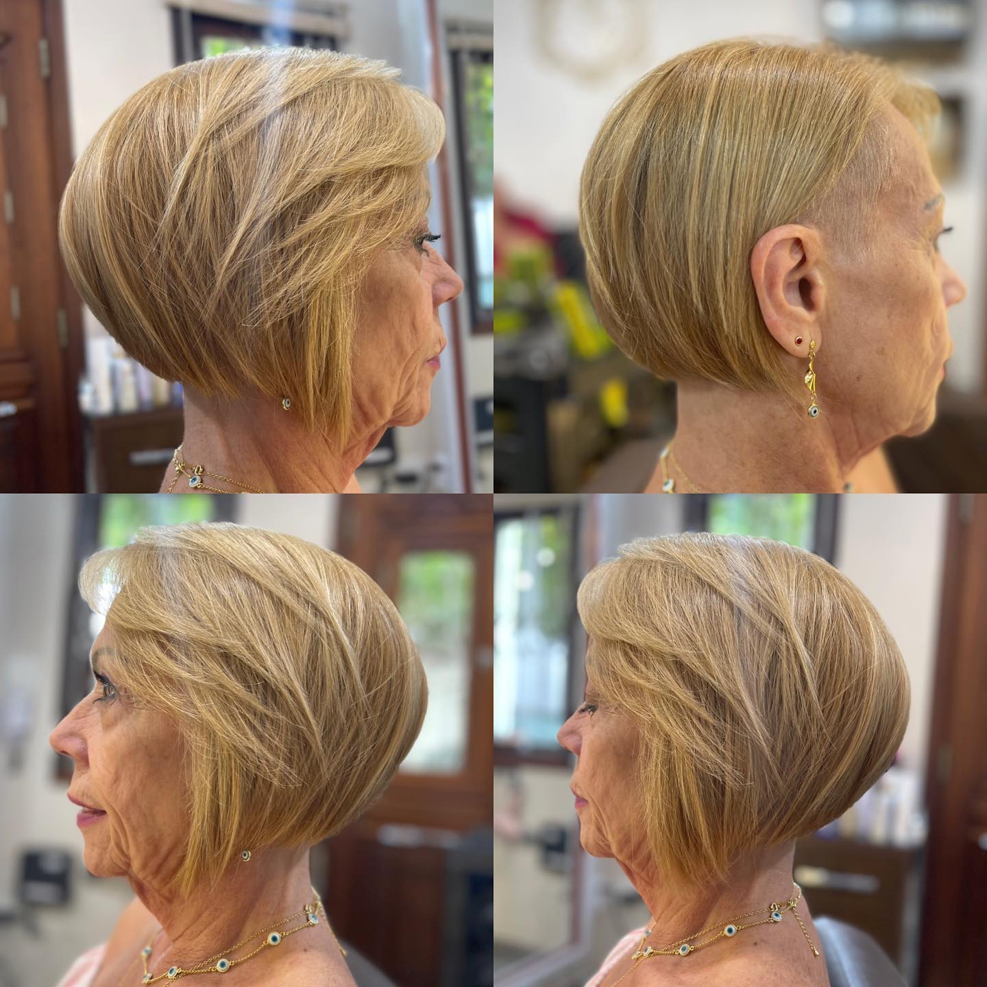 Inverted Layered Bob with Undercut