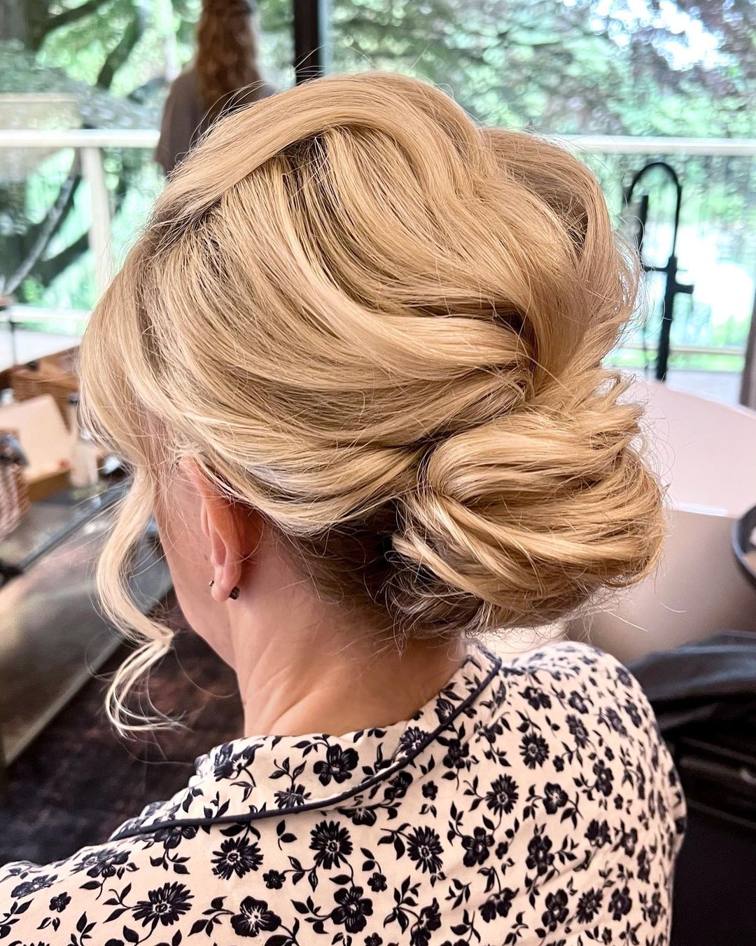 Tousled Bouffant Updo for Mother-of-the-Bride