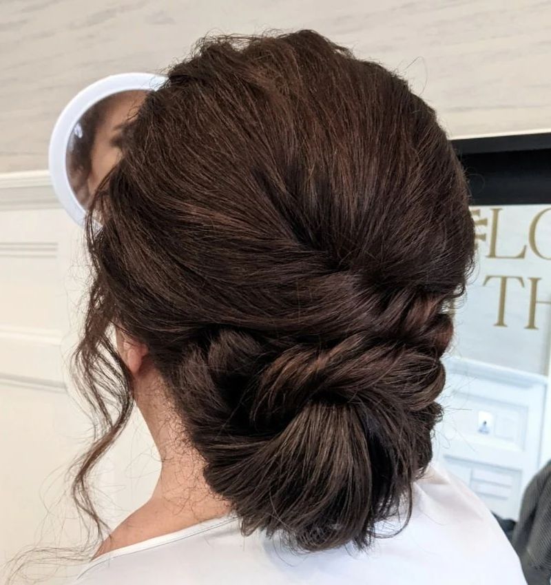 Twisted Chignon for Mother-of-the-Bride